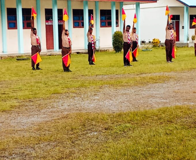 Hari kedua kegiatan kemah pelantikan bantara baru tahun 2024